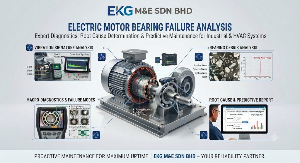 Electric Motor Bearing Failure Analysis