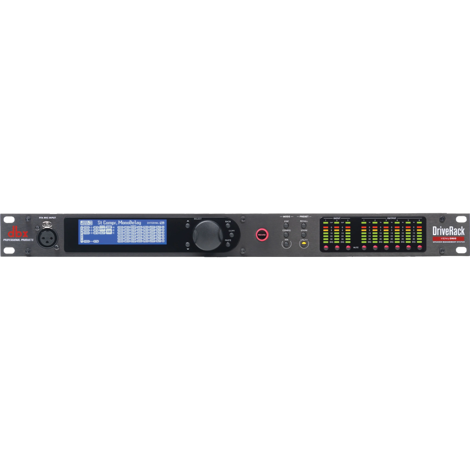 DBX DriveRack VENU360 3 In 6 Out Complete Loudspeaker Management System