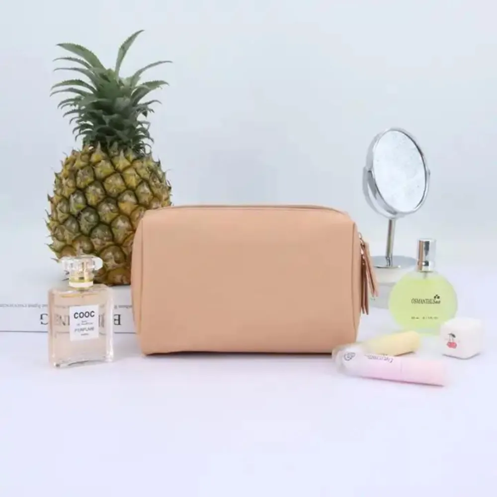 Eco Friendly Pineapple Leather Pouch Zipper Bag   02