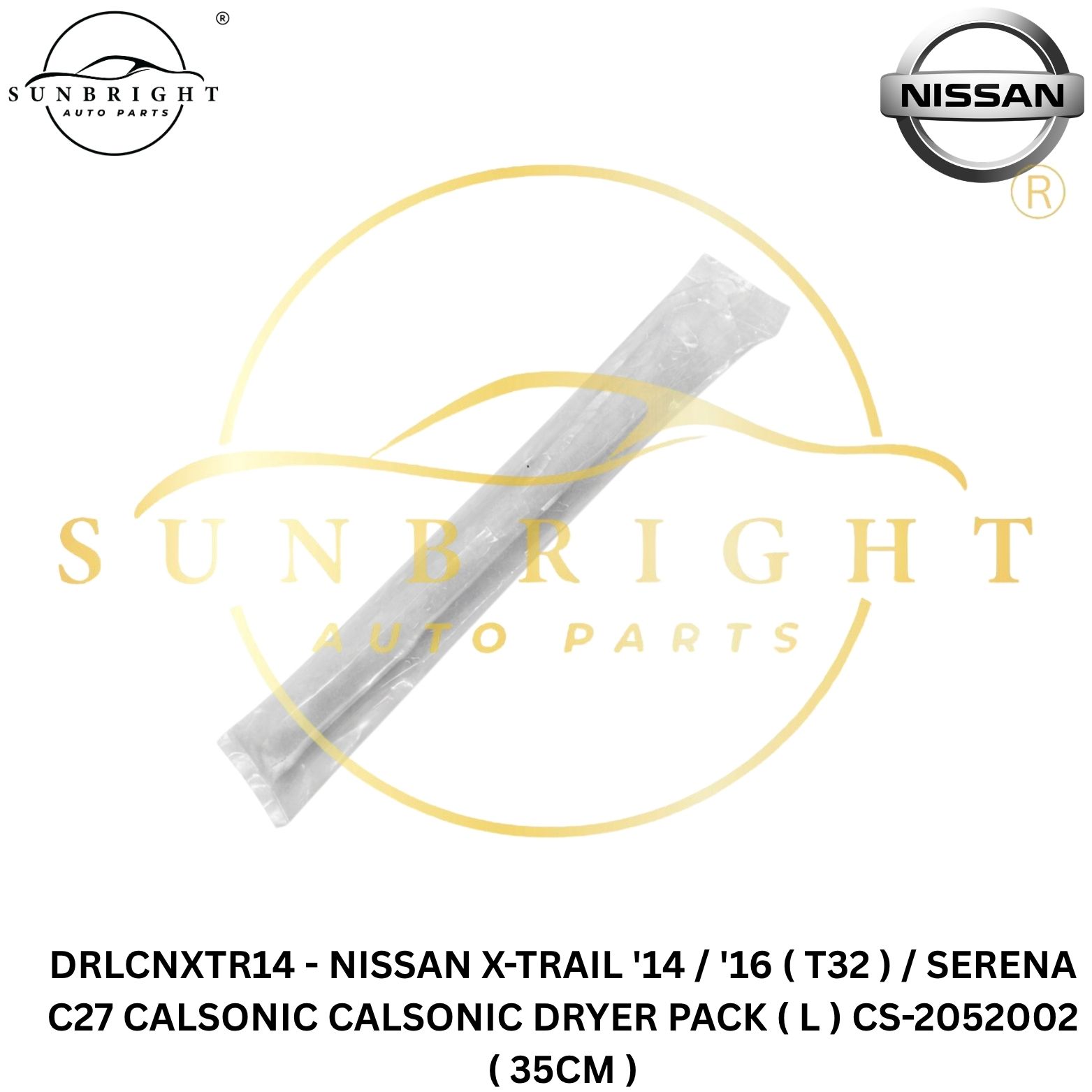 DRLCNXTR14 - NISSAN X-TRAIL '14 / '16 ( T32 ) / SERENA C27 CALSONIC CALSONIC DRYER PACK ( L ) CS-2052002 ( 35CM )