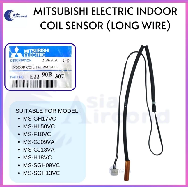 MITSUBISHI ELECTRIC AIRCOND INDOOR COIL SENSOR E22 90B 307 COPPER TUBE THERMISTOR LONG WIRE REPLACEMENT PARTS
