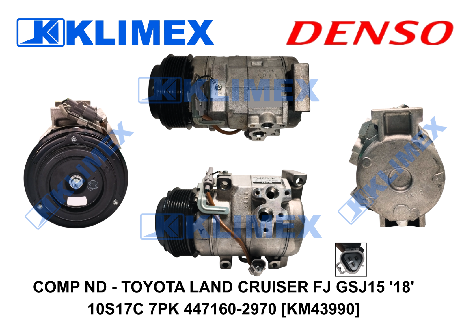 COMP ND - TOYOTA LAND CRUISER FJ GSJ15 '18' 10S17C 7PK 447160-2970 [KM43990]