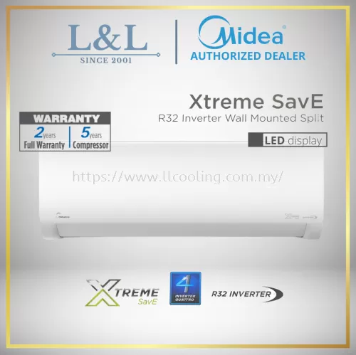 Media Xtreme SavE R32 Inverter Air Conditioner 1HP/1.5HP/2HP/2.5HP(MSXS-10CRDN8, MSXS-13CRDN8,MSXS-19CRDN8,MSXS-25CRDN8)