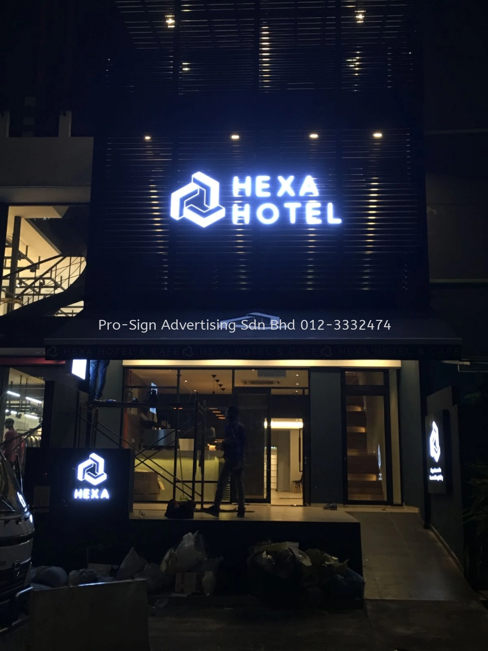 3D BOX UP LED FRONT LIT (HEXA HOTEL, KL, 2019)