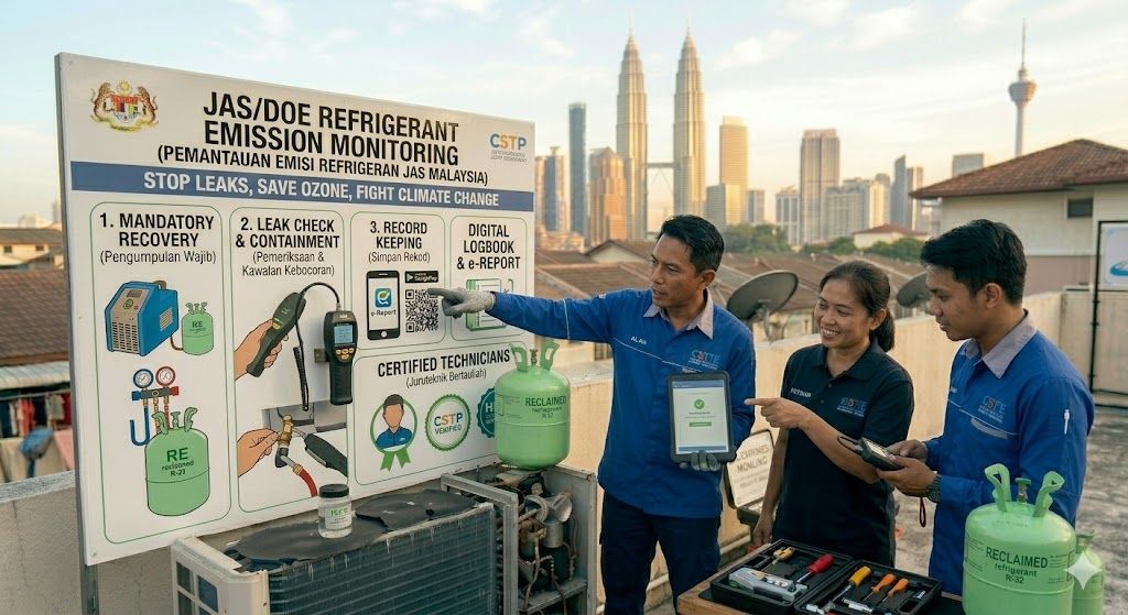 refrigerant emission monitoring Malaysia DOE