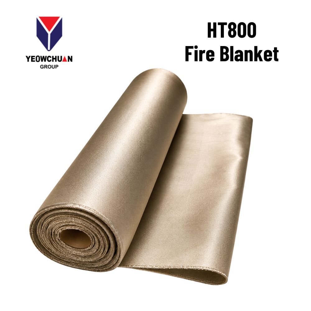 HT800 Fire Blanket High-Tensile Satin Weave (Golden Brown)