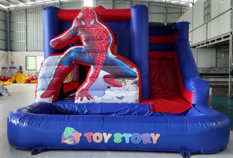 🎉 Spider-Man Inflatable Bounce House with Slide for Rent  🎉