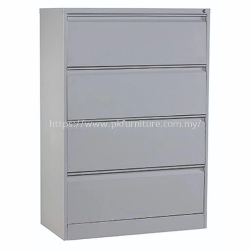 Steel Filing Cabinet - PK-LFC-1-4-GN-G2 - 4 DRAWERS LATERAL FILING CABINET