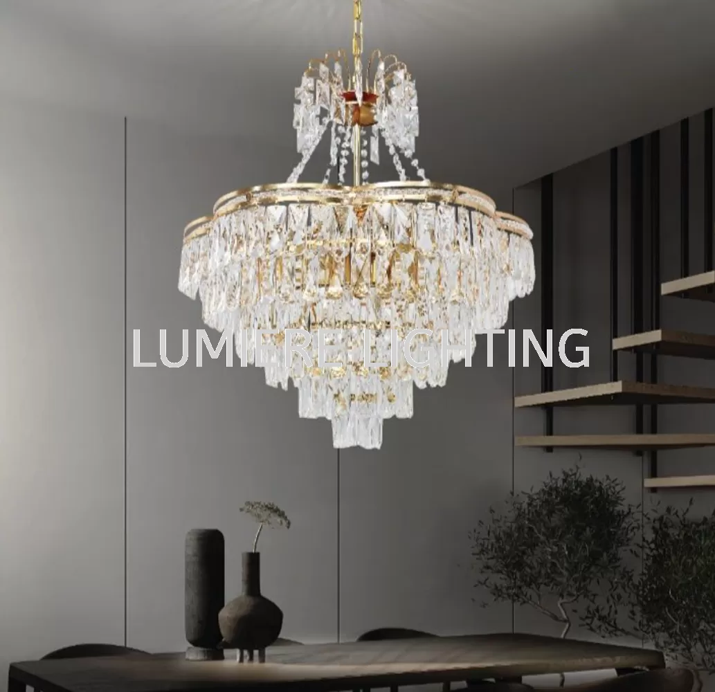 Post Modern Nordic Luxury Gold Chandelier Light