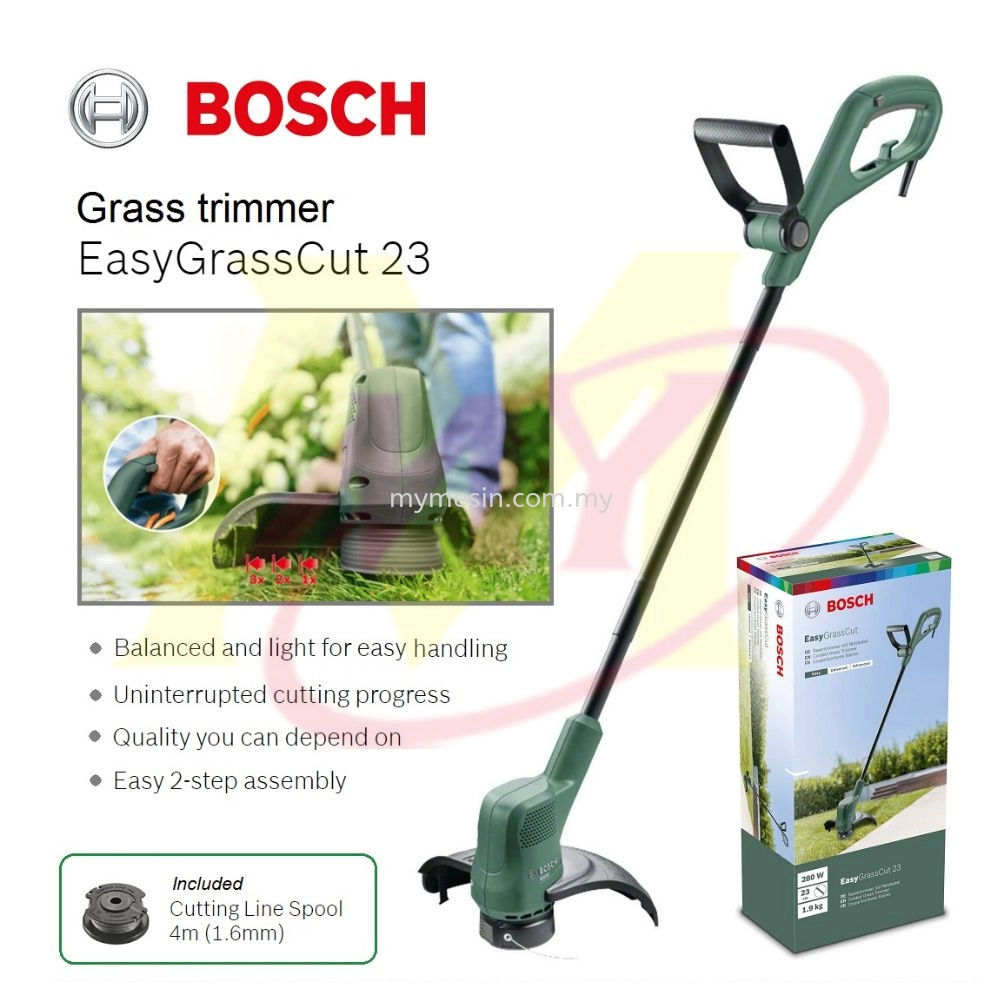 BOSCH Easy GrassCut 23 Electric Grass Cutter 280W Agricultural & Gardening  Equipment Selangor, Malaysia, Kuala Lumpur (KL), Shah Alam Supply,  Suppliers, Supplier, Distributor | Mymesin Machinery & Hardware Sdn Bhd