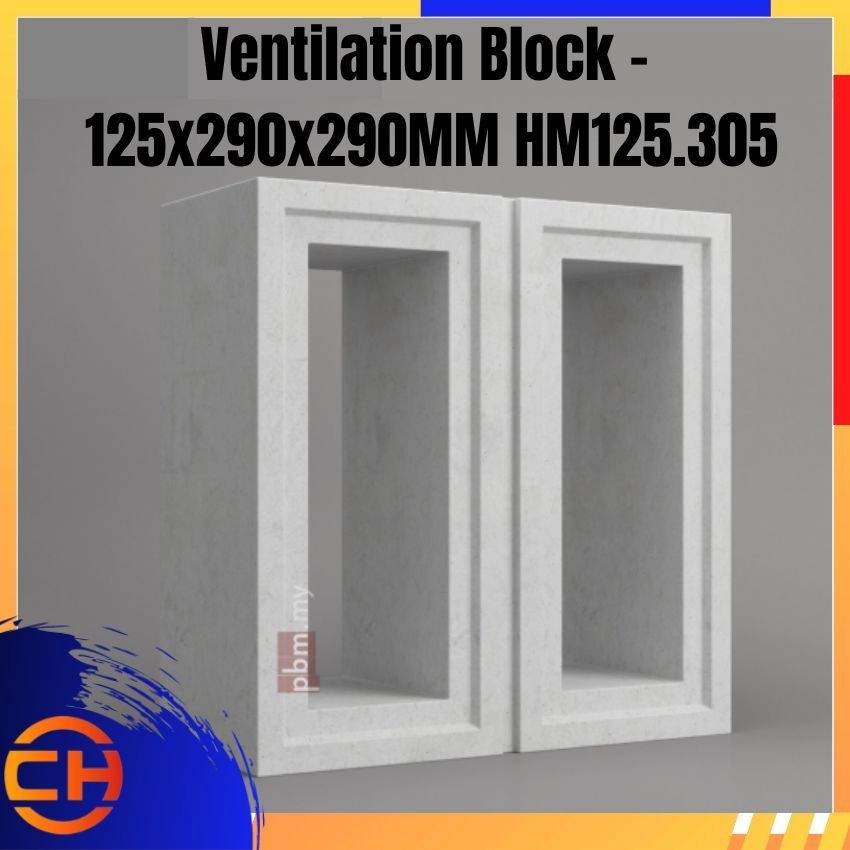 Ventilation Block - 125x290x290MM HM125.305