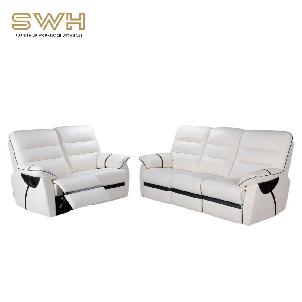 KEN 01 White Recliner Sofa Set | Sofa Living Room