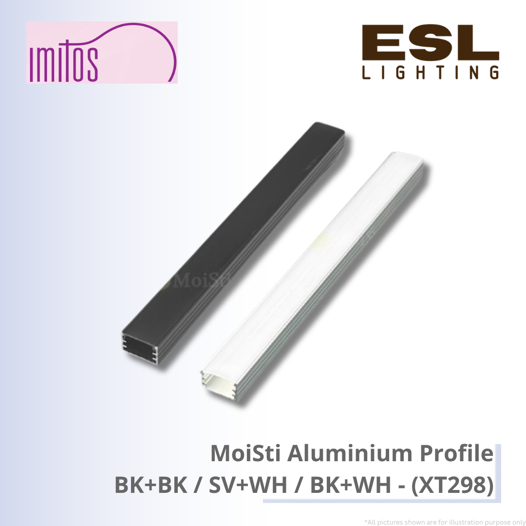 IMITOS MoiSti Aluminium Profile BK+WH / BK+BK / SV+WH - XT298