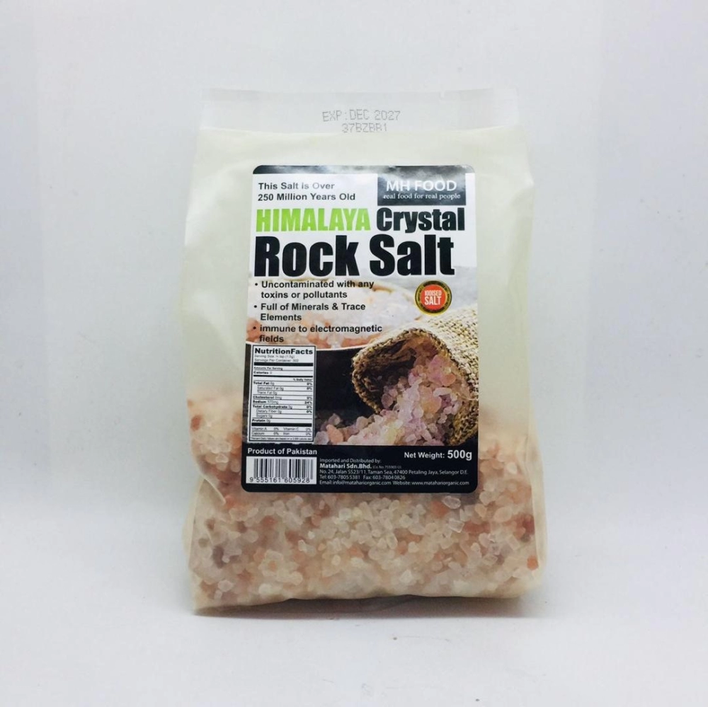 MH Food Himalaya Crystal Rock Salt 喜馬拉雅玫瑰山鹽 500g