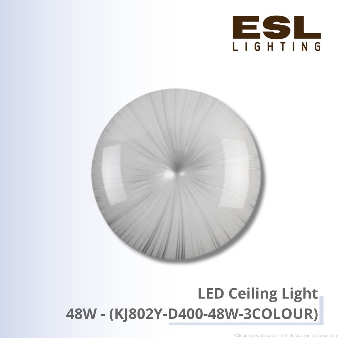 LED Ceiling Light 48W - KJ802Y-D400-48W-3COLOUR