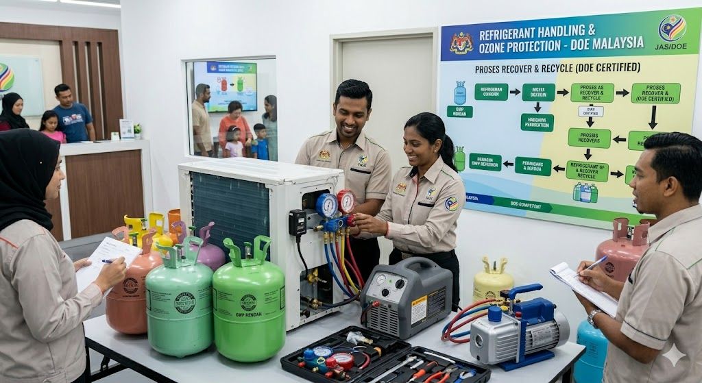 qualified refrigerant technician Malaysia DOE