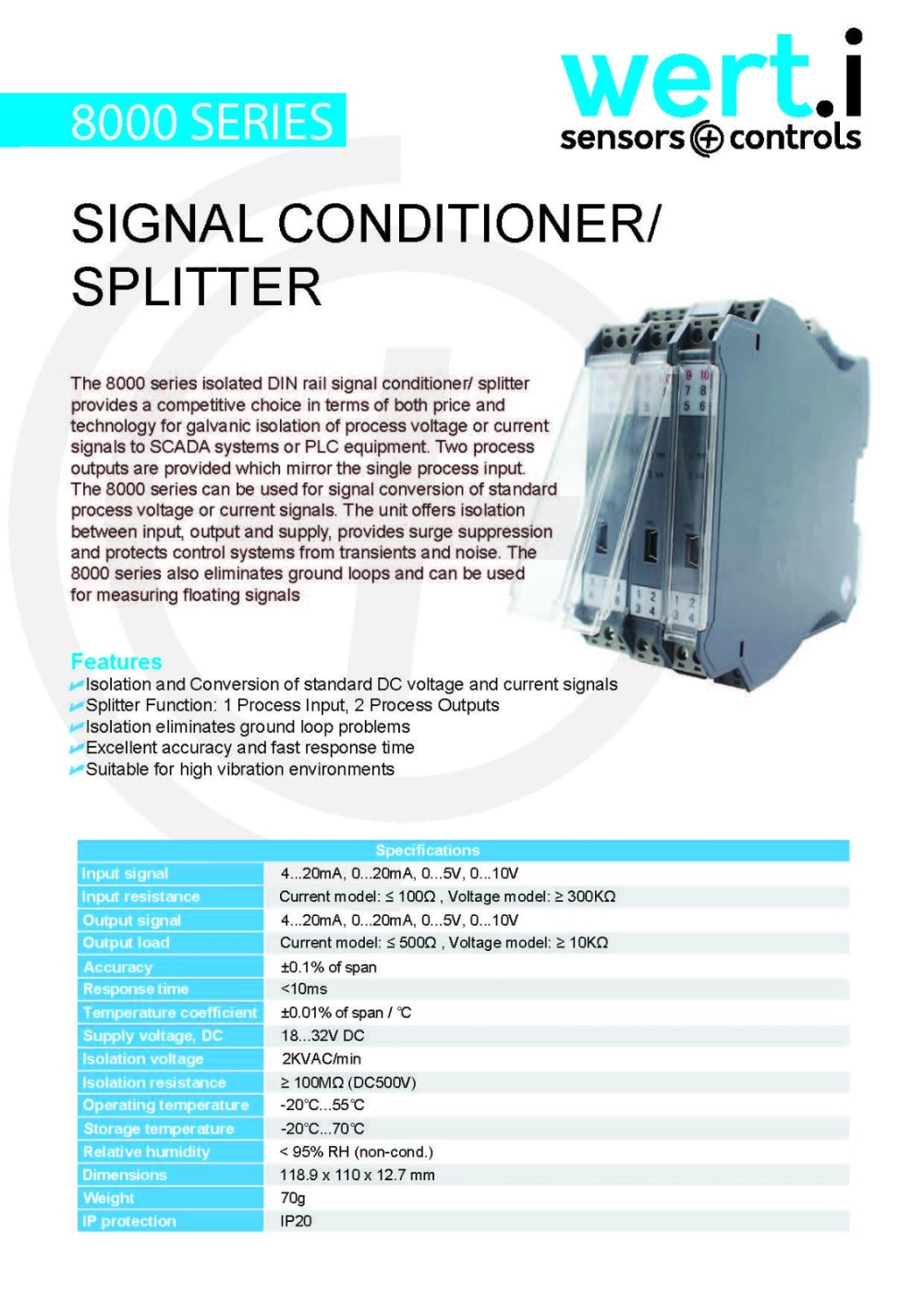 wert.i Signal Conditioner / Splitter