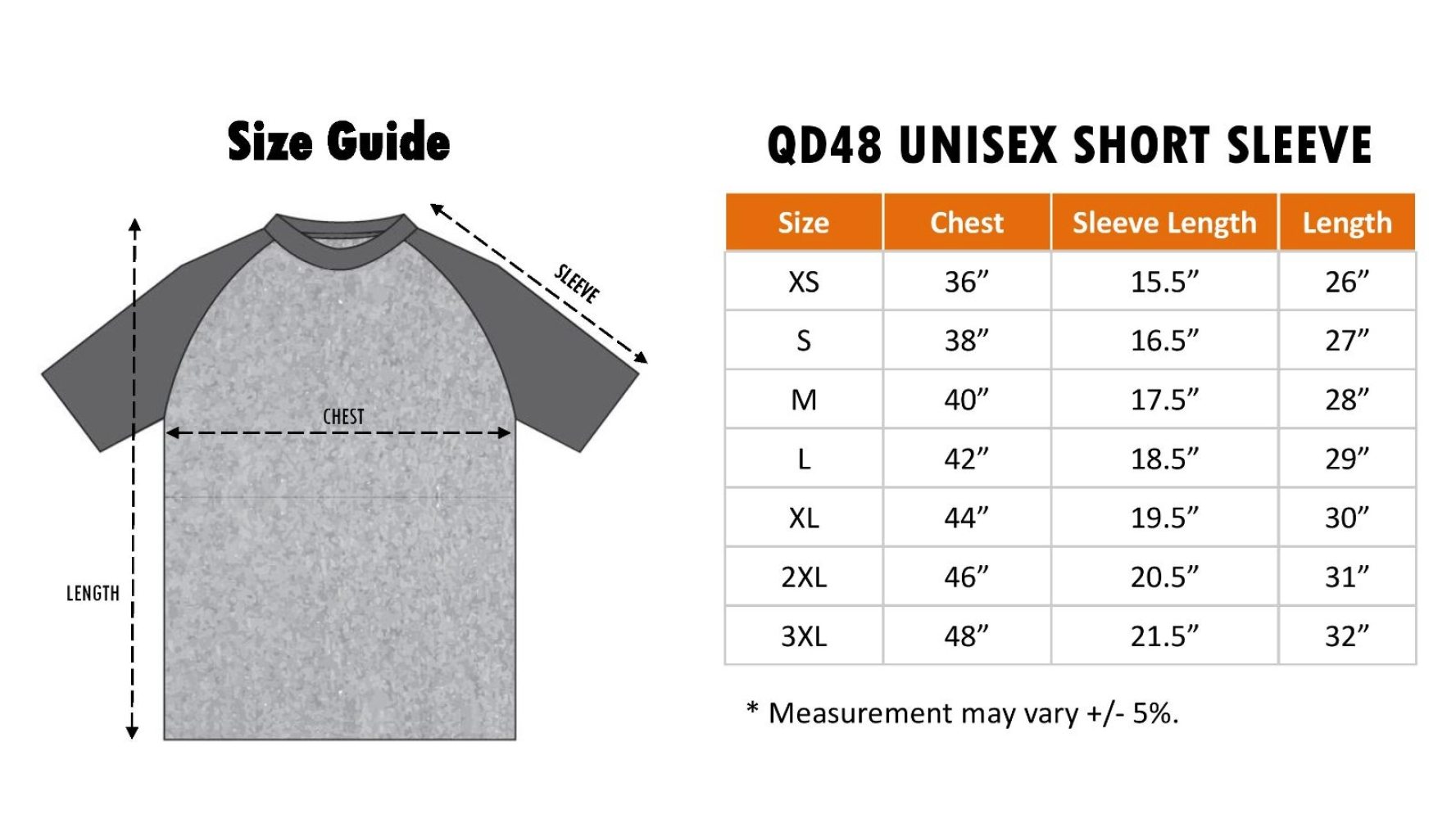 Quick Dry - QD48 (Unisex)