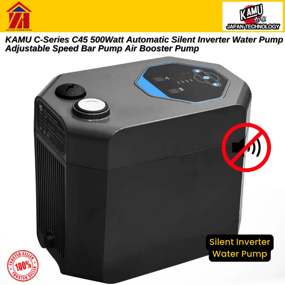 KAMU C-Series C45 500Watt Automatic Silent Inverter Water Pump Adjustable Speed Bar Pump Air Booster Pump