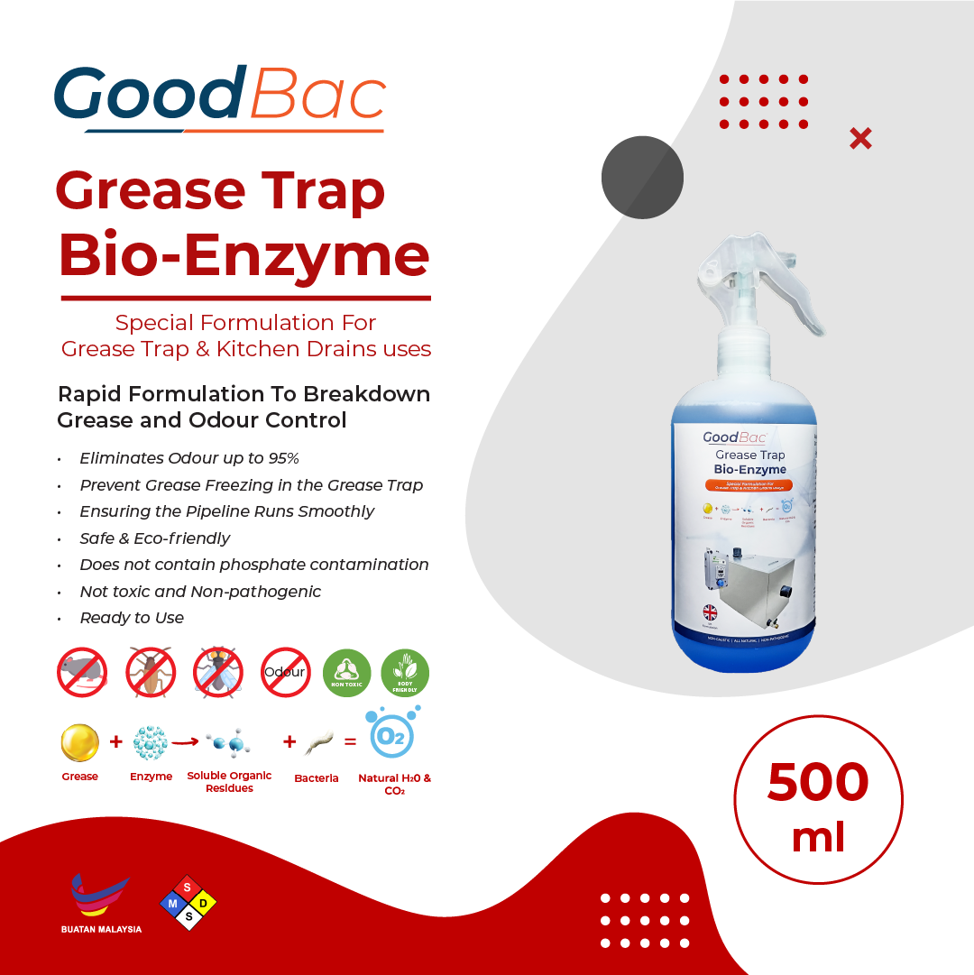 GoodBac Grease Trap Enzyme 500ml
