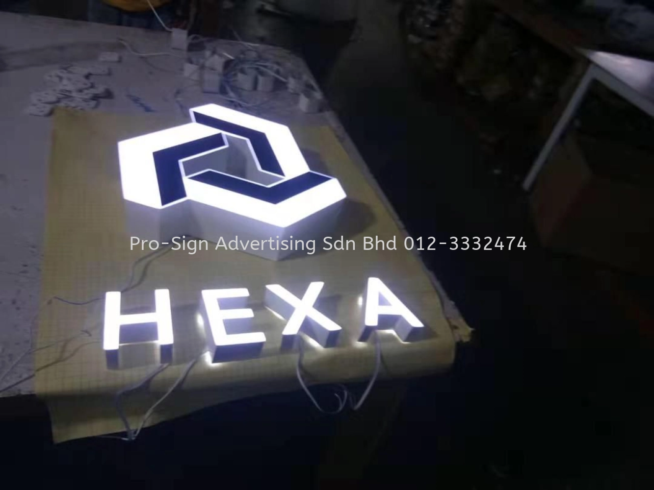 3D BOX UP LED FRONT LIT (HEXA HOTEL, KL, 2019)