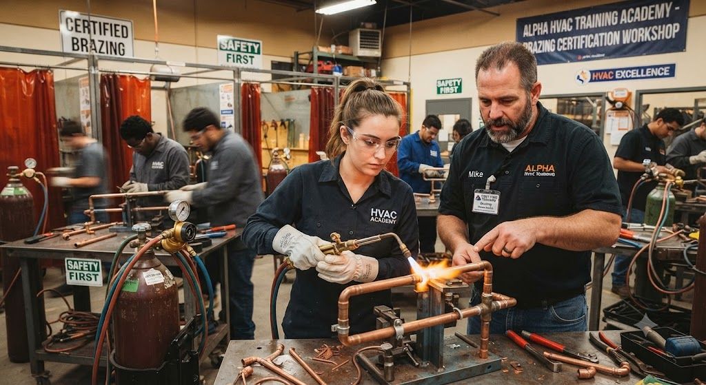 professional HVAC brazing certification academy