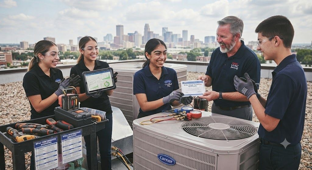 HVAC servicing certification