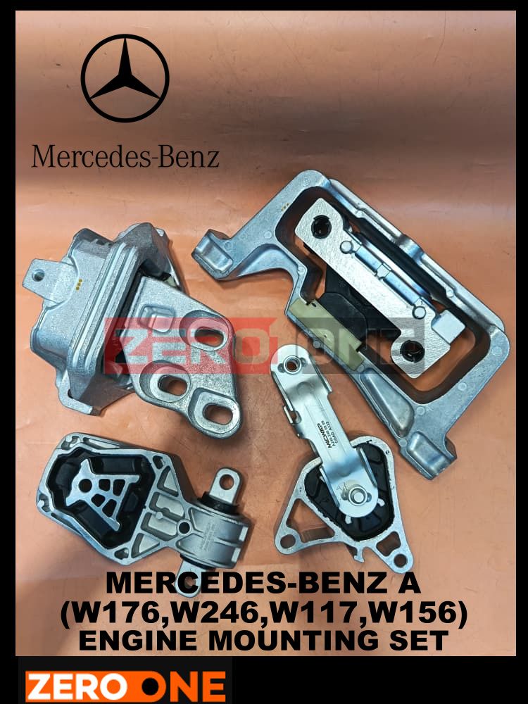 MERCEDES BENZ (W117 W246 W156) COMPLETE ENGINE MOUNTING SET A-CLASS B-CLASS GLA ENGINE MOUNT KIT 1 SET