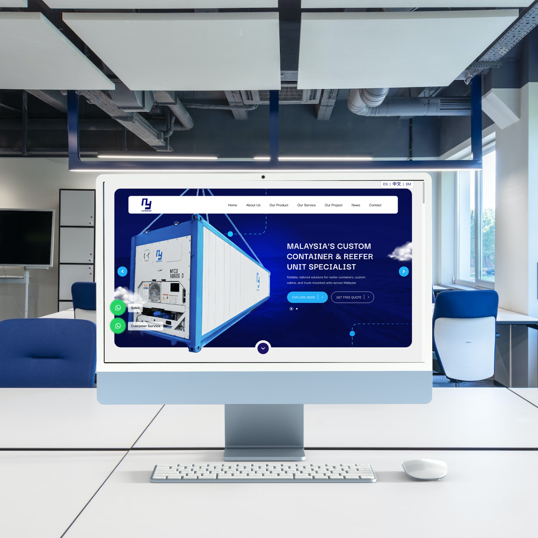 NY Container Specialist Sdn Bhd Website Design & SEO Case Study | Cold Storage & Reefer Containers in Johor