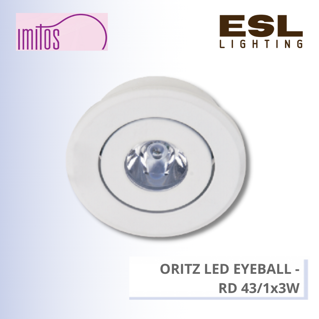 [DISCONTINUE] IMITOS ORITZ LED EYEBALL 1x3W - RD 43/1x3W