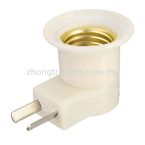 E27 Lamp Holder With Plug Top