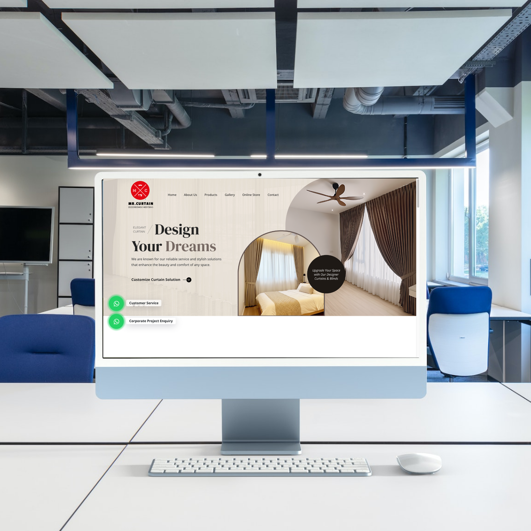 Langsir Siap Jahit Website Design & SEO Case Study | Mr Curtain in Johor