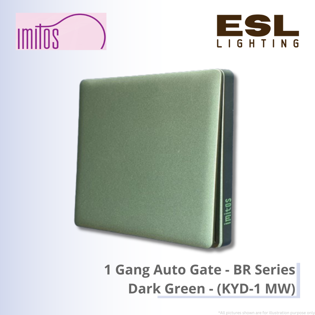 IMITOS 1 Gang Auto Gate (BR Series) Dark Green - KYD-1 MW [SIRIM]