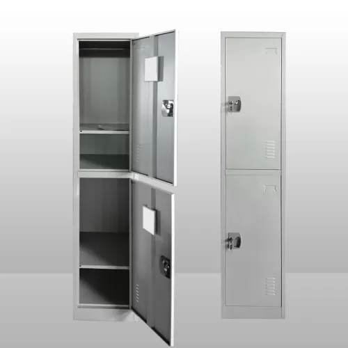 2 Compartment Metal Locker With Combination Number Password | Steel Metal Locker | Pembekal Almari Loker Besi JTK Approved