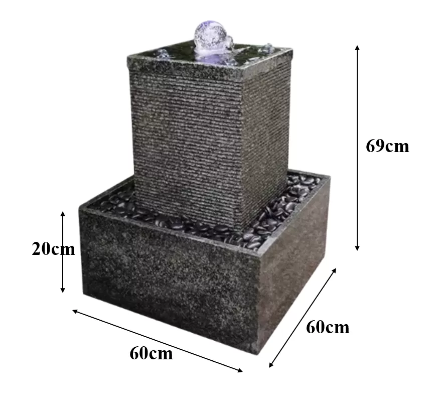 Premium Water Fountain Simple fountain, fish pond, water feature, flowing water ornaments, office floor-standing ornaments, balcony courtyard landscaping decoration