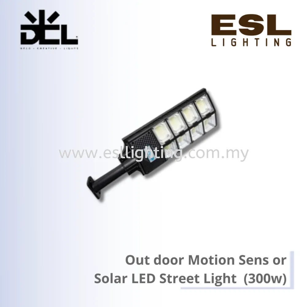 DCL Outdoor Motion Sensor Solar LED Street Light (300w) - DJV-7790-300W