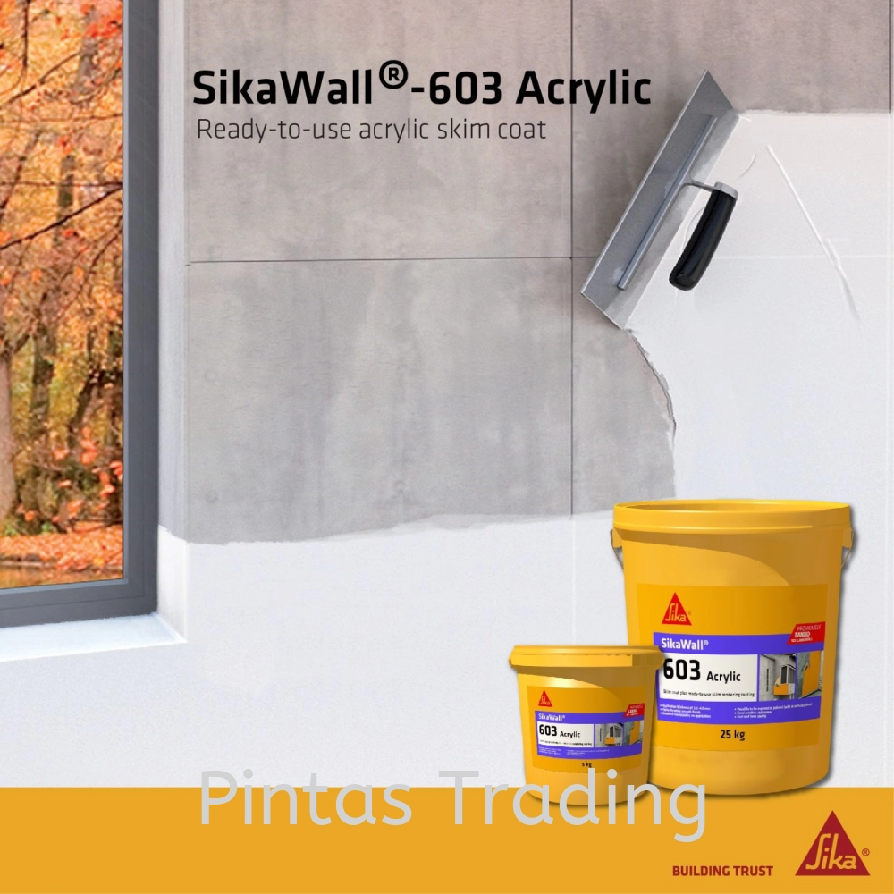 SikaWall 603 Acrylic | Ready to Use Acrylic Skim Coat