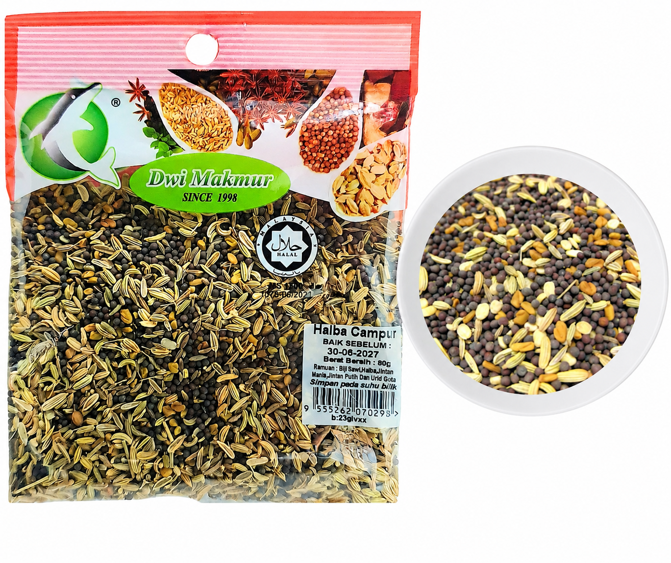 Mixed Fenugreek 40 Grams RM1.60 X 5 Units C.Dwi Makmur