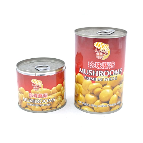 LF Canned Button Mushroom 隆牌珍珠蘑菇罐头(198g & 425g)
