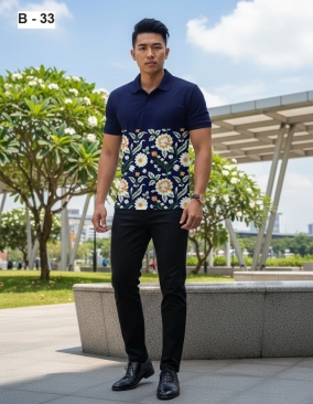 Custom Batik Sublimation T-Shirt