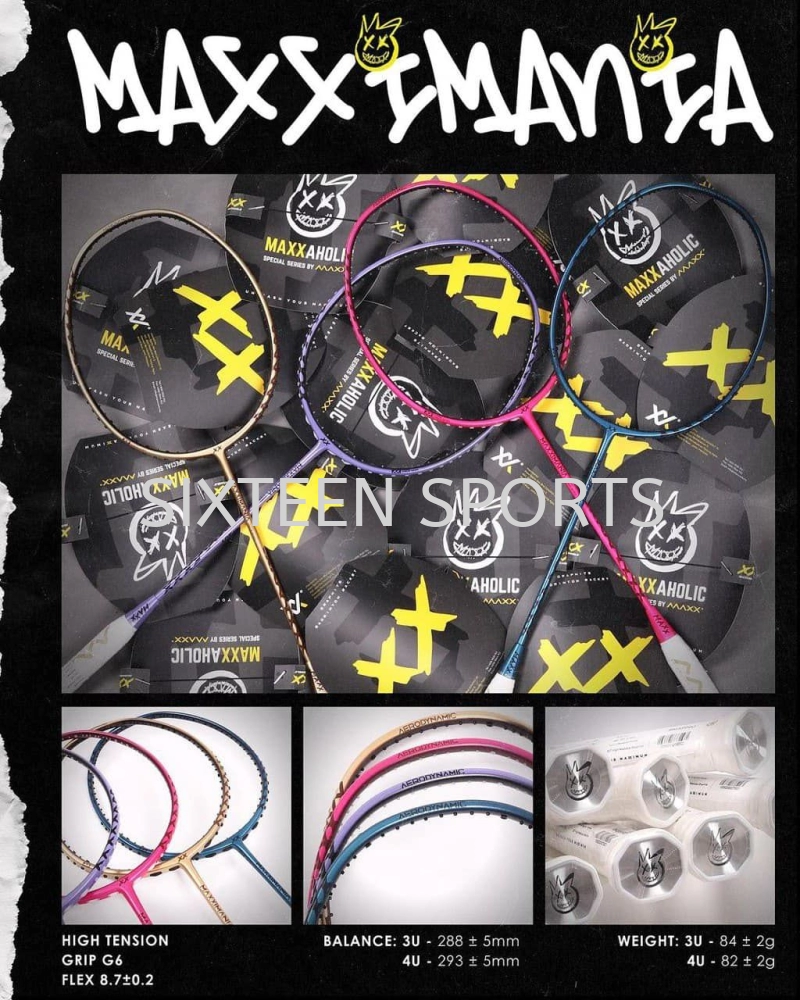 Maxx Maxximania Badminton Racket ( Free Maxx String & Grips)