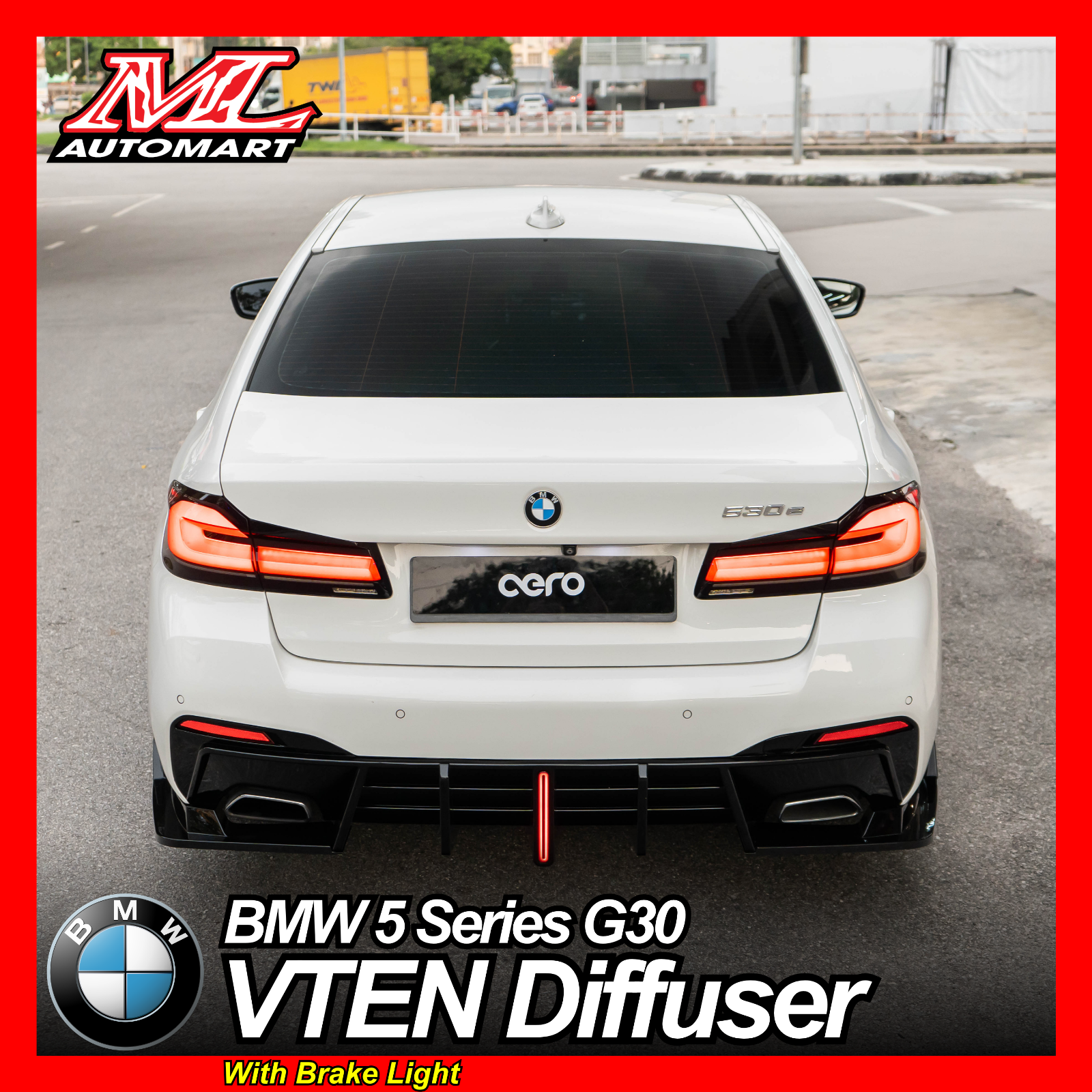 BMW 5 Series G30 : VTEN Rear Diffuser