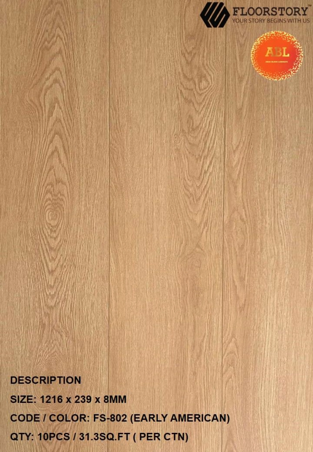 FS-802 (EARLY AMERICAN) FLOORSTORY AQUA BLOCK LAMINATE FS-802 (EARLY AMERICAN) FLOORSTORY AQUA BLOCK LAMINATE