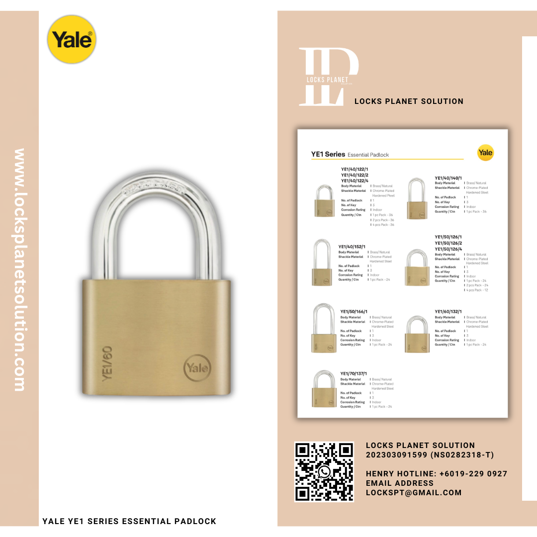 YALE YE1 SERIES ESSENTIAL PADLOCK