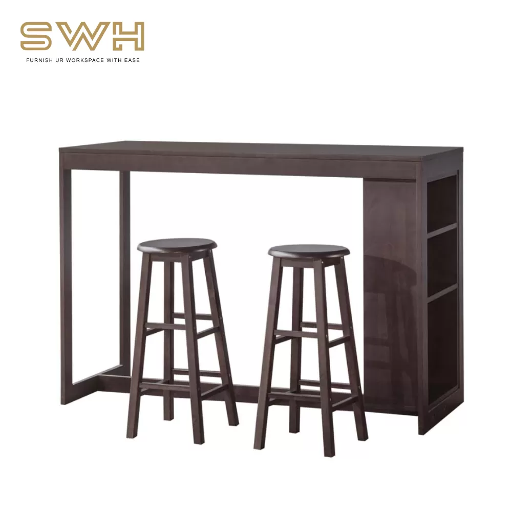 COCO Solid Wood Bar Table and Chair | Bar Cafe Furniture