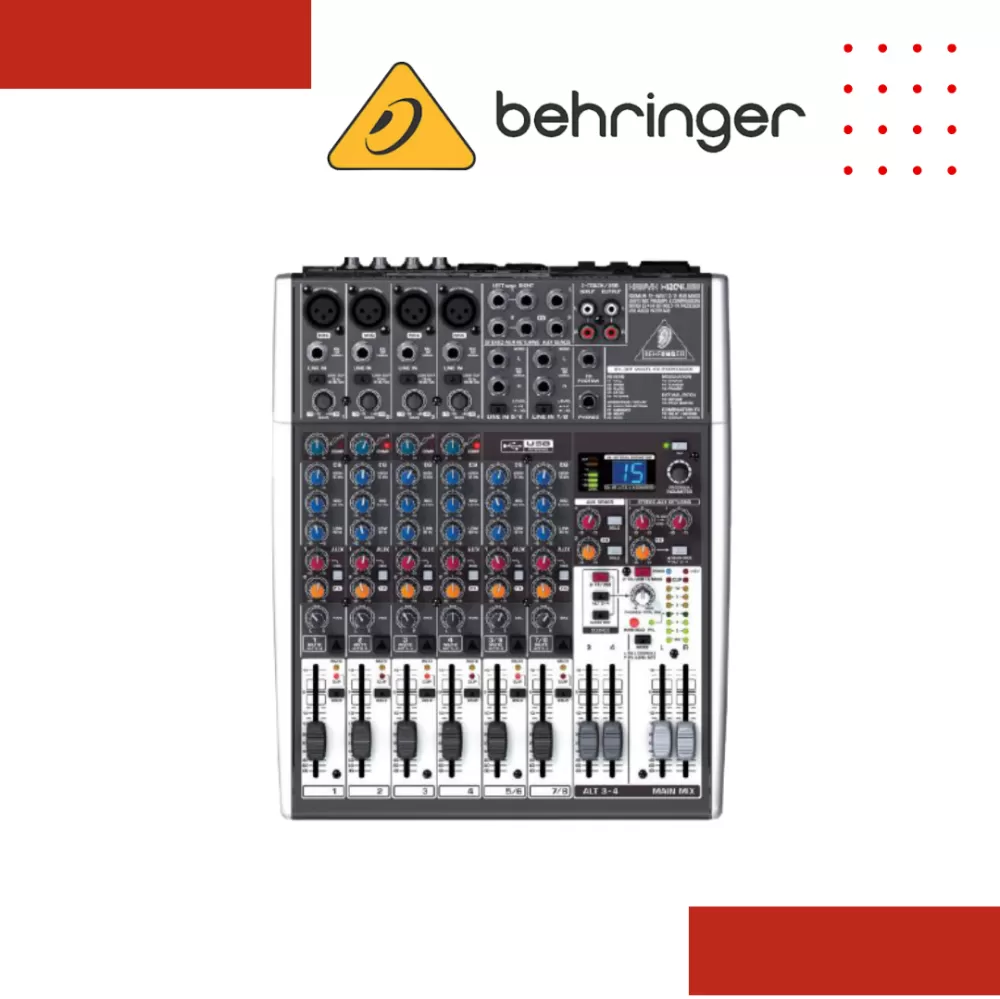 Behringer XENYX-X1204USB 8-channel Mixer with USB and Effects