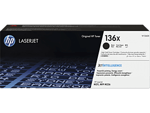 HP 136X High Yield Black Original LaserJet Toner Cartridge W1360X