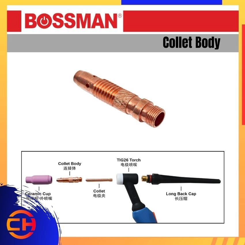 BOSSMAN TIG WELDING TORCH 26 SERIWS COLLET BODY 