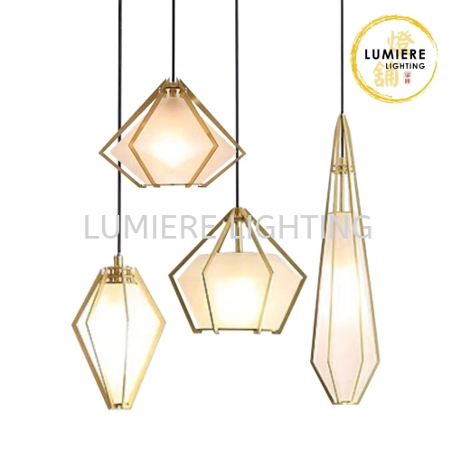 Post Modern Luxury Gold Pendant Light