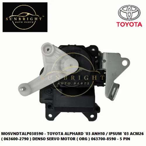 MOSVNDTALP03859 - TOYOTA ALPHARD '03 ANH10 / IPSUM '03 ACM26 ( 063600-2790 ) DENSO SERVO MOTOR ( ORG ) 063700-8590 - 5 PIN